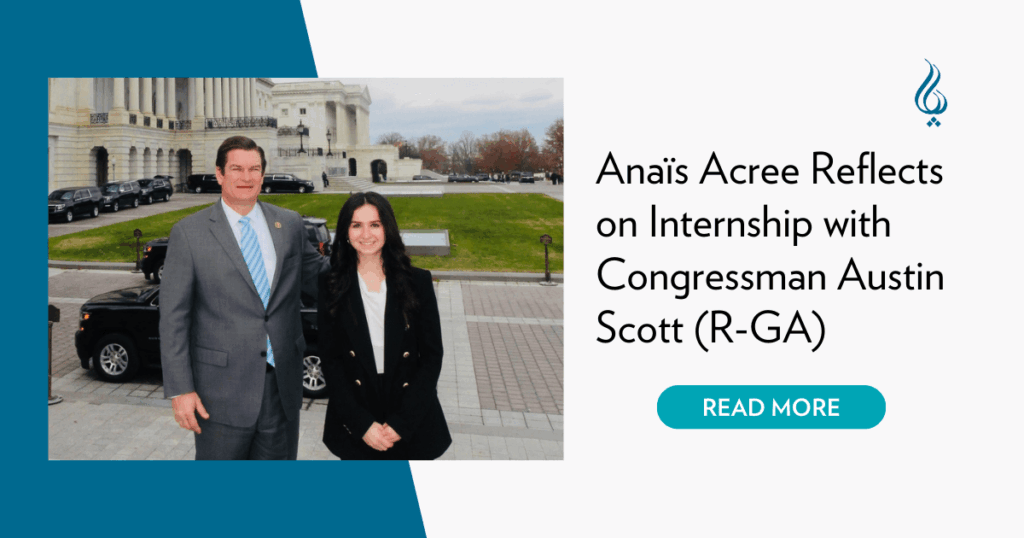 Anaïs Acree poses with Rep. Austin Scott